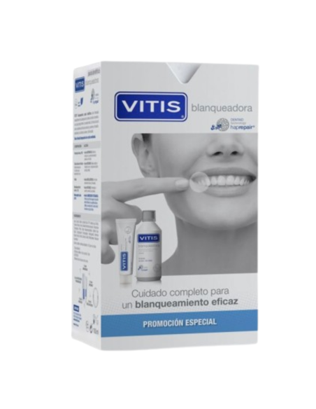 VITIS BLANQUEADORA PASTA DENTÍFRICA 100ML + COLUTORIO 500ML