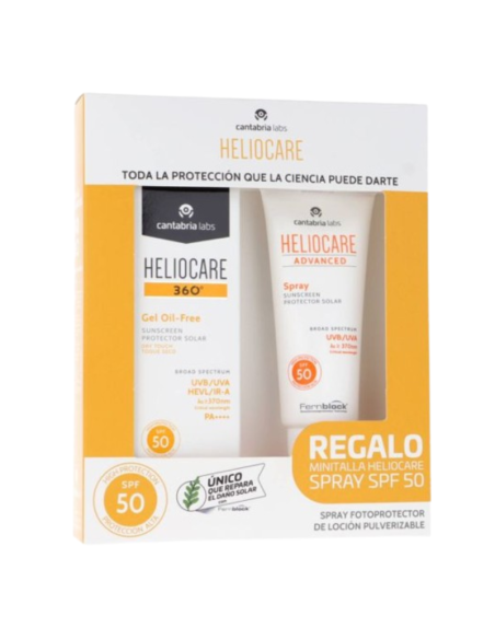 HELIOCARE PACK 360º GEL OIL-FREE SPF50 50ML + HELIOCARE ADVANCED SPRAY SPF50 50ML