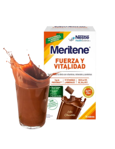 MERITENE FUERZA Y VITALIDAD SABOR CHOCOLATE 15 SOBRES