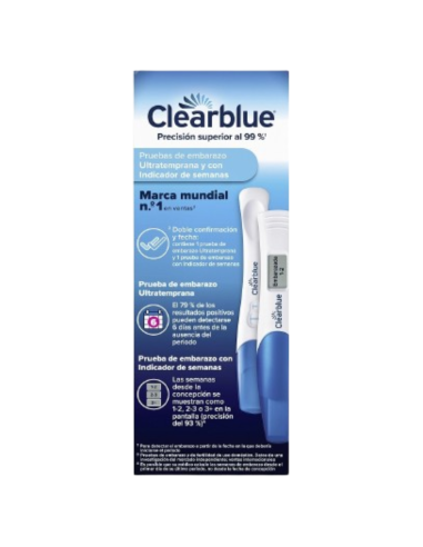 CLEARBLUE DOBLE CONFIRMACIÓN Y FECHA PACK
