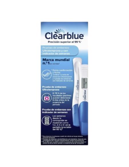 CLEARBLUE DOBLE CONFIRMACIÓN Y FECHA PACK