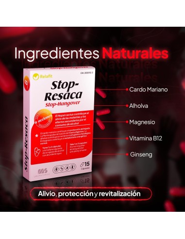 STOP RESACA 15 CÁPSULAS