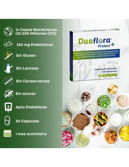 DUAFLORA PROTECT 30 CÁPSULAS