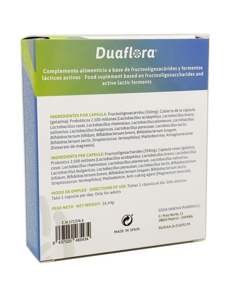 DUAFLORA PROTECT 30 CÁPSULAS
