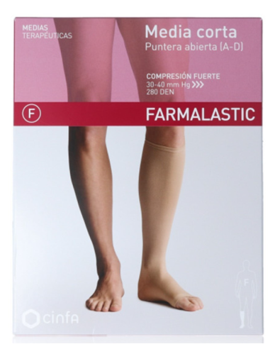 FARMALASTIC MEDIA CORTA COMPRESIÓN FUERTE TALLA...