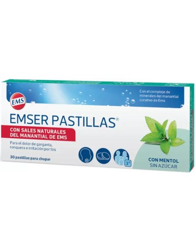 EMSER CON MENTOL 30 PASTILLAS