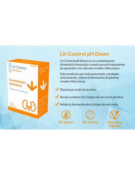 LIT-CONTROL pH DOWN 60 CÁPSULAS