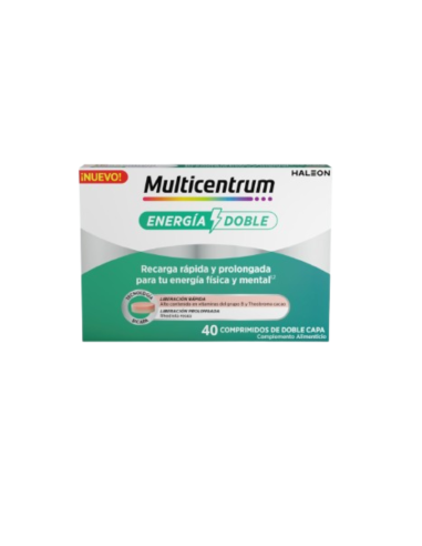 MULTICENTRUM ENERGÍA DOBLE 20 COMPRIMIDOS