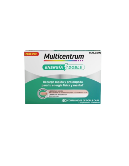 MULTICENTRUM ENERGÍA DOBLE 20 COMPRIMIDOS