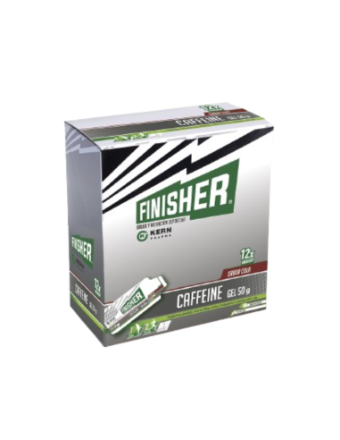 FINISHER CAFFEINE GEL 50G 12 SOBRES SABOR COLA