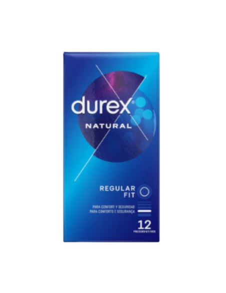 DUREX NATURAL REGULAR FIT 12 PRESERVATIVOS