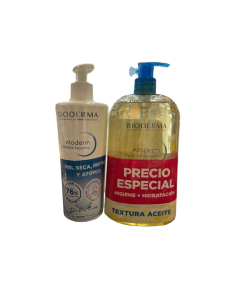 BIODERMA PACK ATODERM INTENSIVE BAUME 500ML + ACEITE DE DUCHA 1L