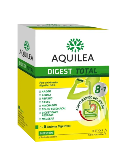 AQUILEA DIGEST TOTAL 12 STICKS SABOR MANZANILLA