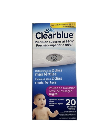 CLEARBLUE TEST DE OVULACIÓN 20 TESTES