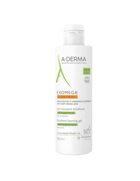 A-DERMA EXOMEGA CONTROL GEL ESPUMOSO 500ML