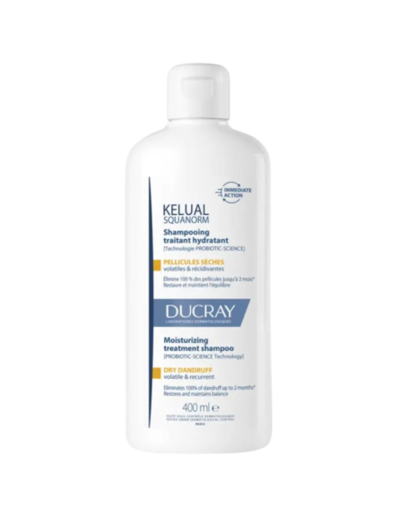 DUCRAY KELUAL CHAMPÚ SQUANORM CASPA SECA 400ML