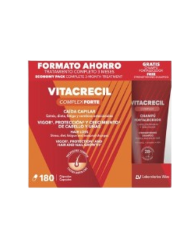 VITACRECIL COMPLEX FORTE 180 CÁPSULAS + CHAMPÚ...